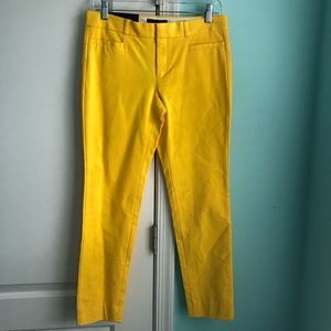 Banana Republic golden yellow cropped pants.